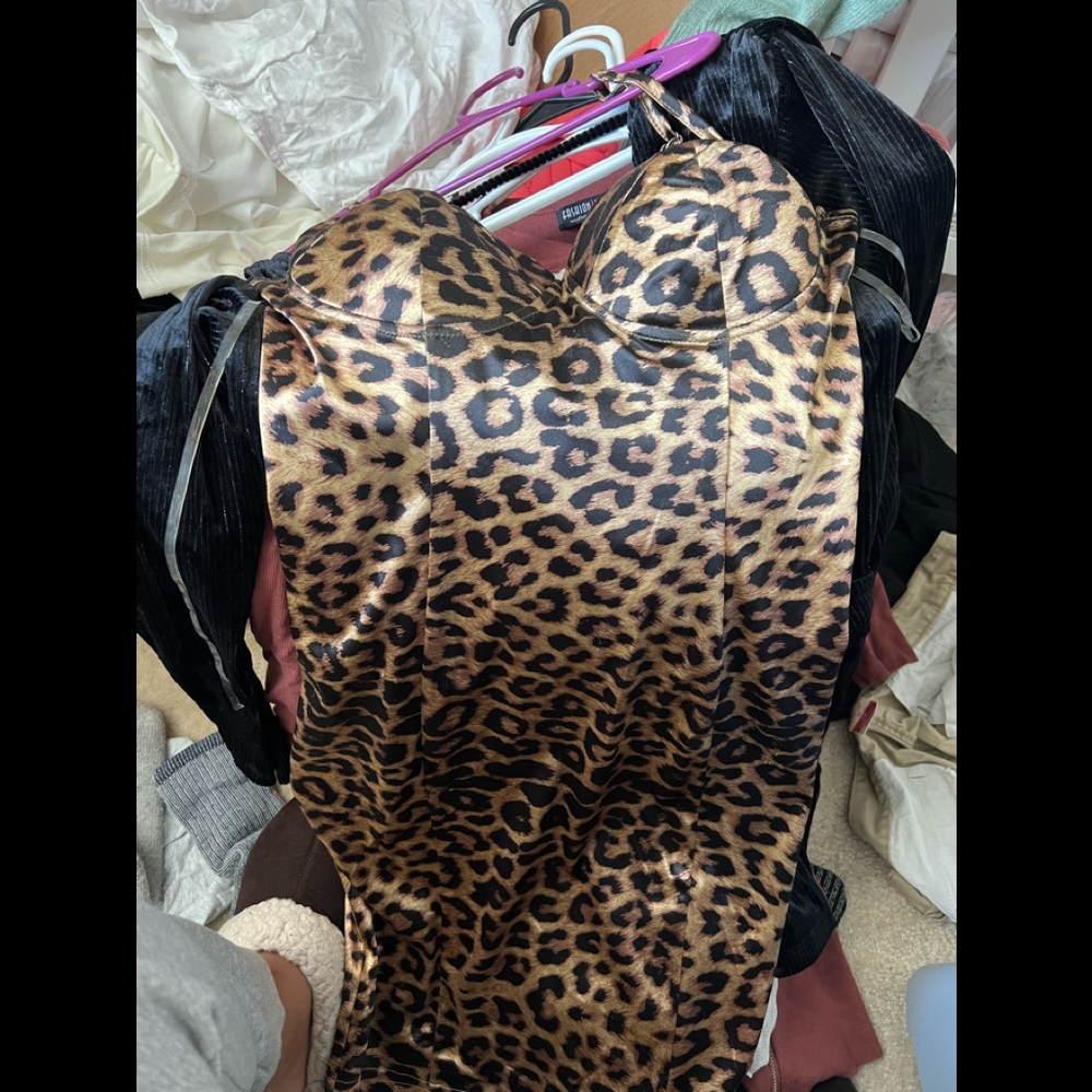 Leopard fashion nova dress